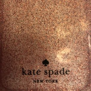 Kate Spade flexible pink glitter case for iPhone 8